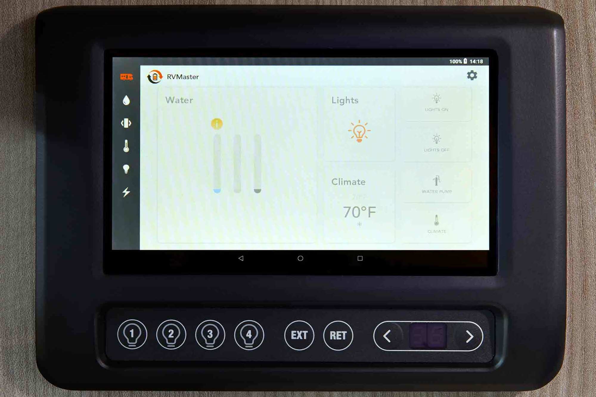 Thor Compass, gestion de l'intérieur du motorisé
